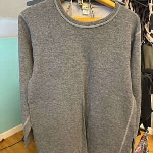 L.L. Bean Heather Gray Knit Top